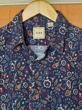 ROW M Colorful Cotton Paisley S/S size Medium